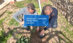 Ayvacık’ta 7 dakikada toprak tahlili yapılıyor